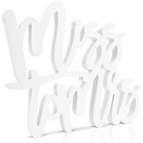 Brautparty-Dekorationen "Miss to Mrs"-Schild für Batcholette-Party-Tischaufsätze von Zhynice