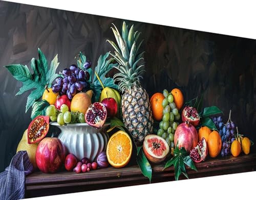 DIY 5D Diamond Painting Essen, Diamond Painting Erwachsene Groß XXL 80x160cm FrüChte Diamant Painting Bilder Kinder Stickerei Kreuzstich Basteln Painting Set, Wand Zimmer Deko Geschenke für Damen 7-6 von Zhyolei