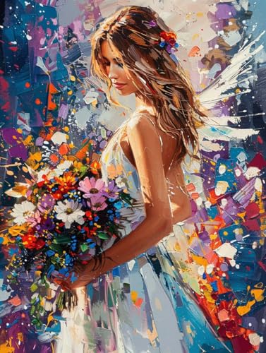 Frau Diamond Painting Blume Diamond Painting Erwachsene Anfänger DIY 5D Vollbohrer Kristall Stickerei Kreuzstich Bilder Bastelset mit Vollständigem Zubehörm, Home Wand Deko Geschenke 40x50cm -5z3 Frau Diamond Painting Blume Diamond Painting Erwachsene Anfänger DIY 5D Vollbohrer Kristall Stickerei Kreuzstich Bilder Bastelset mit Vollständigem Zubehörm, Home Wand Deko Geschenke 40x50cm -5z3 von Zhyolei
