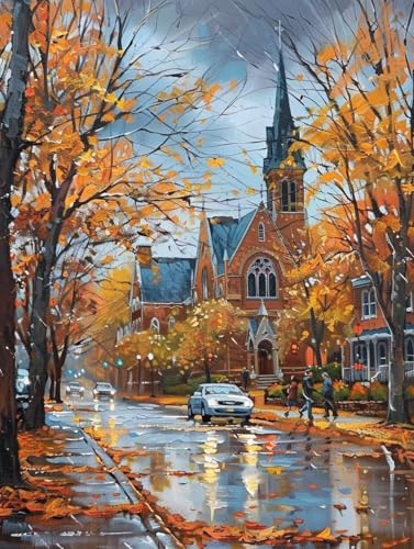 Malen Nach Zahlen Herbst Malen Nach Zahlen Erwachsene Stadt Paint by Numbers Mit 3 - Pinseln und Acrylfarbe Farbige Leinwand Kit für ab 9 Jahre Mädchen Handgemalt Olgemälde 30x40cm ohne Rahmen -y49J Malen Nach Zahlen Herbst Malen Nach Zahlen Erwachsene Stadt Paint by Numbers Mit 3 - Pinseln und Acrylfarbe Farbige Leinwand Kit für ab 9 Jahre Mädchen Handgemalt Olgemälde 30x40cm ohne Rahmen -y49J von Zhyolei