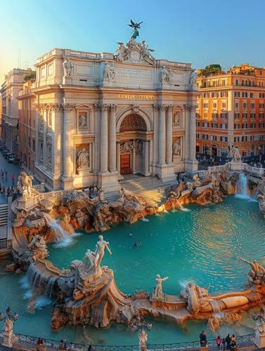Rom Diamond Painting Trevi-Brunnen Diamond Painting Erwachsene Anfänger DIY 5D Vollbohrer Kristall Stickerei Kreuzstich Bilder Bastelset mit Vollständigem Zubehörm für Home Wand Deko 30x40cm -77f3 Rom Diamond Painting Trevi-Brunnen Diamond Painting Erwachsene Anfänger DIY 5D Vollbohrer Kristall Stickerei Kreuzstich Bilder Bastelset mit Vollständigem Zubehörm für Home Wand Deko 30x40cm -77f3 von Zhyolei