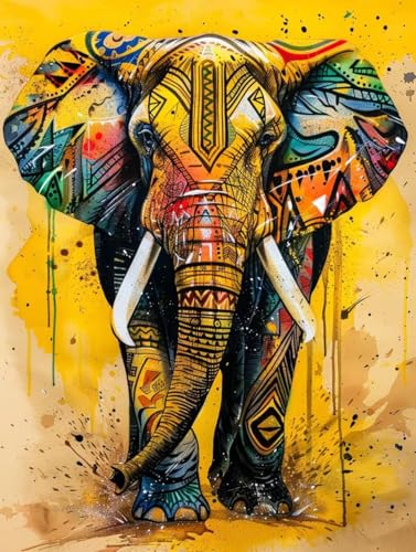 Tier Malen Nach Zahlen Elefant Malen Nach Zahlen Erwachsene ohne Rahmen Handgemalt Olgemälde Set Mit 3 - Pinseln und Acrylfarbe Farbige Leinwand Paint by Numbers Adult für Deko Wohnzimmer 60x80cm -w66 Tier Malen Nach Zahlen Elefant Malen Nach Zahlen Erwachsene ohne Rahmen Handgemalt Olgemälde Set Mit 3 - Pinseln und Acrylfarbe Farbige Leinwand Paint by Numbers Adult für Deko Wohnzimmer 60x80cm -w66 von Zhyolei