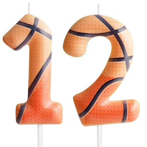 Zi Lan Geburtstagskerze zum 12. Geburtstag, Motiv: Basketball, Braun, Geburtstagskerzen, Happy Birthday Party, Kuchenaufsatz für Jungen, Mädchen, Kinder, Sport, Mottoparty, Dekoration, Feier-Zubehör Zi Lan Geburtstagskerze zum 12. Geburtstag, Motiv: Basketball, Braun, Geburtstagskerzen, Happy Birthday Party, Kuchenaufsatz für Jungen, Mädchen, Kinder, Sport, Mottoparty, Dekoration, Feier-Zubehör von Zi Lan