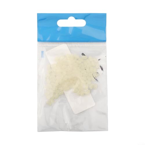 100 Stück Kunststoff-Kreuzperlen mit 0 8 mm Löchern, transparente, ovale Perlen für Meeresangeln, Köderanwendungen (klein leuchtend) von ZiStarlilife