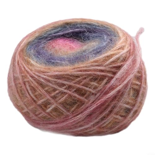 Mohairgarn mit schönen Farbverläufen, perfekte Wahl für kreatives Basteln im Winter (Typ B) von ZiStarlilife