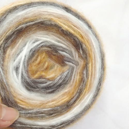 Mohairgarn mit schönen Farbverläufen, perfekte Wahl für kreatives Basteln im Winter (Typ C) von ZiStarlilife