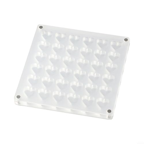 Muschelvitrine aus hochtransparentem Acryl mit sicherem Magnetverschluss für einfachen Zugriff (Herzform) von ZiStarlilife