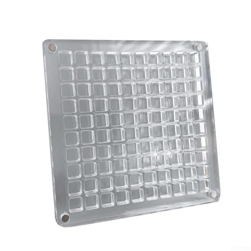 Muschelvitrine aus hochtransparentem Acryl mit sicherem Magnetverschluss für einfachen Zugriff (quadratisch-100 Quadrate) von ZiStarlilife