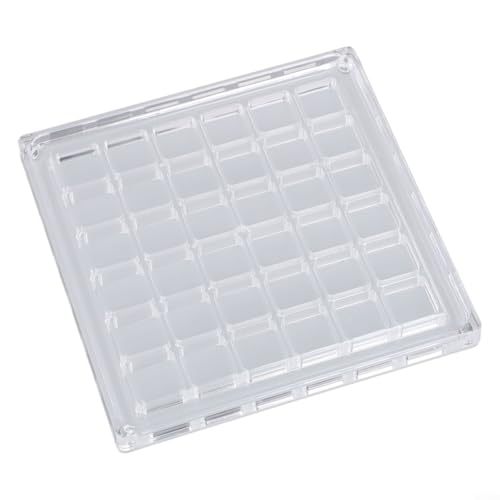 Muschelvitrine aus hochtransparentem Acryl mit sicherem Magnetverschluss für einfachen Zugriff (quadratisch-36 Quadrate) von ZiStarlilife