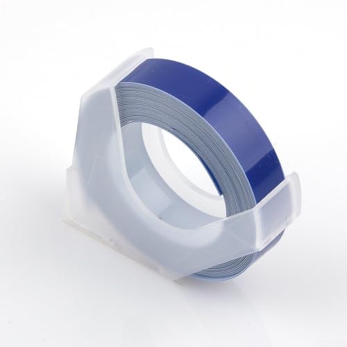 Prägeetikettenmacher-Nachfüllband, 6 mm x 3 m, für DYMO und Motex (blau) von ZiStarlilife