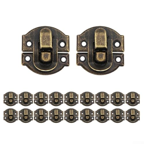 Vintage-Eisen-Haspen, perfekt zur Verschönerung des Charmes Ihrer Schmuckschatulle oder Reiseetui, Bronze Vintage-Eisen-Haspen, perfekt zur Verschönerung des Charmes Ihrer Schmuckschatulle oder Reiseetui, Bronze von ZiStarlilife