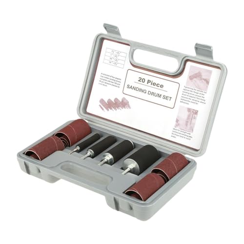Zialofi 20 Teiliges Schleiftrommel Schleifwerkzeug Set mit Koffer für Zimmerei Und Hobbyarbeiten Zialofi 20 Teiliges Schleiftrommel Schleifwerkzeug Set mit Koffer für Zimmerei Und Hobbyarbeiten von Zialofi