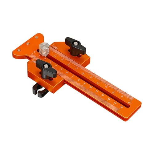 Zialofi Aluminium Tischkreissägen Führung mit Rollenmechanismus Und Metrischer Skala für Präzise Holzarbeiten für Werkstätten Und Hobbyhandwerker, Orange Zialofi Aluminium Tischkreissägen Führung mit Rollenmechanismus Und Metrischer Skala für Präzise Holzarbeiten für Werkstätten Und Hobbyhandwerker, Orange von Zialofi