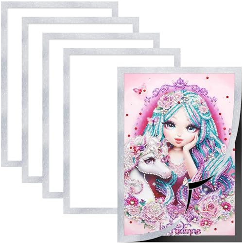 Ziamzra 5 Stück Diamond Painting Rahmen 30x40cm Diamond Painting Bilderrahmen Silber Magnet Bilderrahmen für 25x35cm Hochzeit Geschenk Geburtstag Fotografie-Ausstellung Zuhause Küche Büro Ziamzra 5 Stück Diamond Painting Rahmen 30x40cm Diamond Painting Bilderrahmen Silber Magnet Bilderrahmen für 25x35cm Hochzeit Geschenk Geburtstag Fotografie-Ausstellung Zuhause Küche Büro von Ziamzra