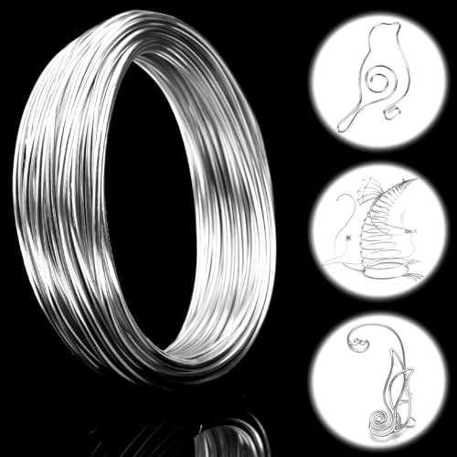 Ziamzra Draht zum Basteln 3mm×10m Basteldraht Aludraht Schmuckdraht Aluminiumdraht Basteldraht Silber Bindedraht Modellierdraht Rostfrei Draht für DIY Schmuck Dekoteile Skulpturen Kranzherstellung Ziamzra Draht zum Basteln 3mm×10m Basteldraht Aludraht Schmuckdraht Aluminiumdraht Basteldraht Silber Bindedraht Modellierdraht Rostfrei Draht für DIY Schmuck Dekoteile Skulpturen Kranzherstellung von Ziamzra
