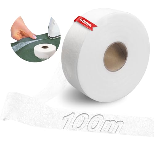 Ziamzra Saumband zum Aufbügeln Waschfest 100mx40mm Bügelband zum Kürzen von Gardinen Saumband Selbstklebend Gardinenband zum Aufbügeln Bügelband Hose Kürzen für Stoff Vorhänge Kleider Basteln - Weiß Ziamzra Saumband zum Aufbügeln Waschfest 100mx40mm Bügelband zum Kürzen von Gardinen Saumband Selbstklebend Gardinenband zum Aufbügeln Bügelband Hose Kürzen für Stoff Vorhänge Kleider Basteln - Weiß von Ziamzra