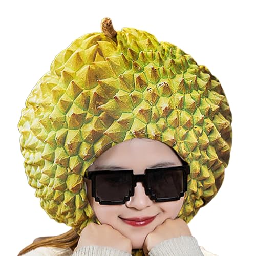 Zibeem Durian-Kopfbedeckung, Kostüm-Abschlussball-Kopfbedeckung - Weiche Plüsch-Durian-Kopfbedeckung,Obst-Kopfbedeckung, Maskerade, Cosplay-Kopfbedeckung, Neuheits-Performance-Hut für Cosplay-Partys, Zibeem Durian-Kopfbedeckung, Kostüm-Abschlussball-Kopfbedeckung - Weiche Plüsch-Durian-Kopfbedeckung,Obst-Kopfbedeckung, Maskerade, Cosplay-Kopfbedeckung, Neuheits-Performance-Hut für Cosplay-Partys, von Zibeem