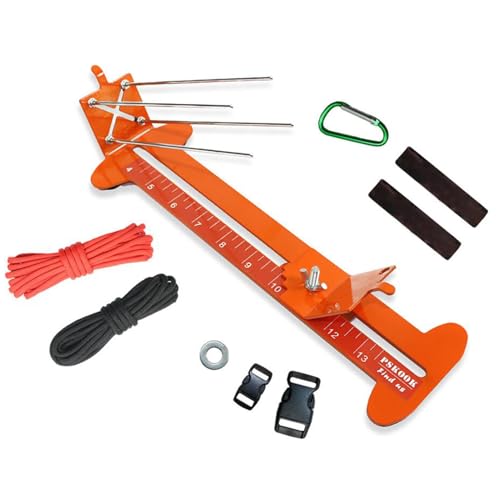 Zibeem Paracord Armband Jig Kit, Jig Bracelet Maker Mit Fallschirmschnur - Verstellbares Paracord Bracelet Maker Kit Aus Edelstahl - Para-cord Braiding Weaving Ki-t - (Zufällige Seilfarbe) von Zibeem