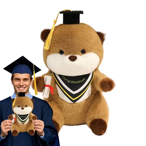Zibeem Stofftiere für Kinder, Abschluss -Stofftier,Cartoon Otters Umarmende | Realistisches Abschlussgefüllter Tier mit und Diplom für Zimmergeburtstagsfeier Valentinstag Weihnachten Zibeem Stofftiere für Kinder, Abschluss -Stofftier,Cartoon Otters Umarmende | Realistisches Abschlussgefüllter Tier mit und Diplom für Zimmergeburtstagsfeier Valentinstag Weihnachten von Zibeem