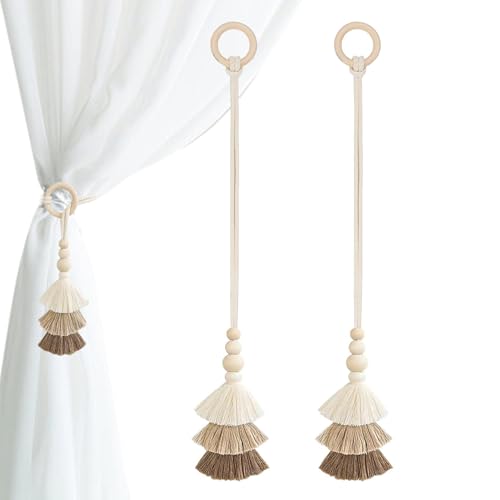 Zibeem Vorhang Quasten Halter, Waschbare Halter Für Gardinen, Gardinen Halteband Für Wohnzimmer Arbeitszimmer Verstellbares Gardinenhalterband Zibeem Vorhang Quasten Halter, Waschbare Halter Für Gardinen, Gardinen Halteband Für Wohnzimmer Arbeitszimmer Verstellbares Gardinenhalterband von Zibeem