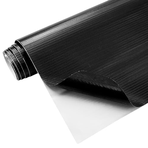 Selbstklebendes PVC-Netz-Klemmtuch-Reparaturflicken, wasserdichtes Reparaturband, Segeltuchstoff, Leder, Nylon, Zeltplane, Kunstleder, Reparatur, generalüberholter Patch (Schwarz, 79,8 x 149,9 cm) von Zibropus