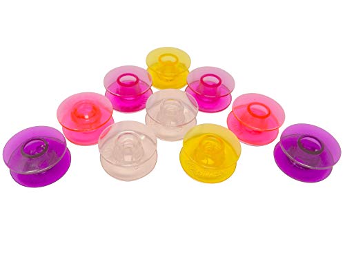 Farbige Bunte Kunststoff Spulen für Pfaff Creative 2,0 3,0 4,0 Nähmaschinen 10 St. von ZickZackNaehmaschine