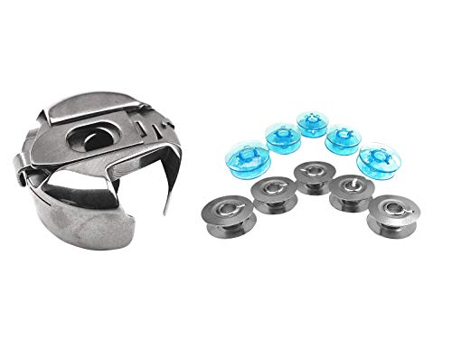 Spulenkapsel, Blaue Spulen und Metall Spulen für Pfaff tipmatic Nähmaschinen von ZickZackNaehmaschine