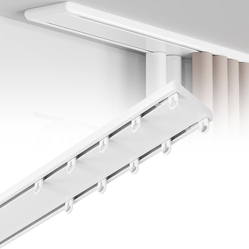 Zickdom Vorhangschiene 2-läufig aus Aluminiumlegierung – Robuste Deckenschiene für elegante Vorhänge Gardinenschiene, ideal für Wohnzimmer, Schlafzimmer und mehr Zickdom Vorhangschiene 2-läufig aus Aluminiumlegierung – Robuste Deckenschiene für elegante Vorhänge Gardinenschiene, ideal für Wohnzimmer, Schlafzimmer und mehr von Zickdom