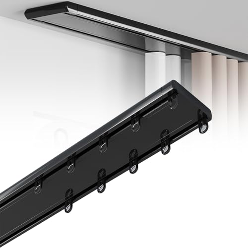 Zickdom Vorhangschiene 2-läufig aus Aluminiumlegierung – Robuste Deckenschiene für elegante Vorhänge Gardinenschiene, ideal für Wohnzimmer, Schlafzimmer und mehr Zickdom Vorhangschiene 2-läufig aus Aluminiumlegierung – Robuste Deckenschiene für elegante Vorhänge Gardinenschiene, ideal für Wohnzimmer, Schlafzimmer und mehr von Zickdom