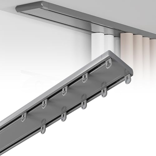 Zickdom Vorhangschiene 2-läufig aus Aluminiumlegierung – Robuste Deckenschiene für elegante Vorhänge Gardinenschiene, ideal für Wohnzimmer, Schlafzimmer und mehr Zickdom Vorhangschiene 2-läufig aus Aluminiumlegierung – Robuste Deckenschiene für elegante Vorhänge Gardinenschiene, ideal für Wohnzimmer, Schlafzimmer und mehr von Zickdom