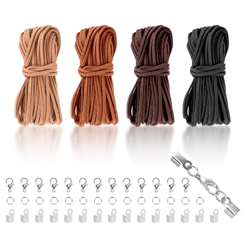 4 Stück Lederband 2.5mm x 10m Kunst Lederbänder, Basteln Lederschnur mit Verschluss, Lederband für Letten Armbänder Perlen Auffädeln Halskette Schmuckherstellung DIY Handwerk (4 Farben, Gesamt 40m) 4 Stück Lederband 2.5mm x 10m Kunst Lederbänder, Basteln Lederschnur mit Verschluss, Lederband für Letten Armbänder Perlen Auffädeln Halskette Schmuckherstellung DIY Handwerk (4 Farben, Gesamt 40m) von Zidoley