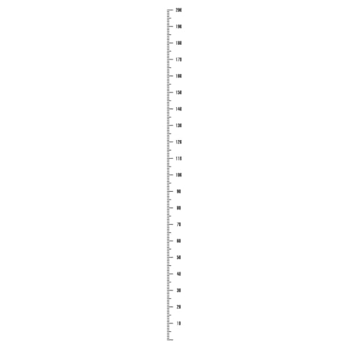 AD Lineal-Yard-Stick zur Messung des Wachstums | Abnehmbare Wand-Dekoration für das Schlafzimmer von Ziennhu