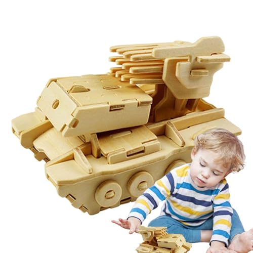 Oldtimer-Puzzle, Auto-Modell-Puzzle, 3D-Panzerbau-Puzzle-Set, Modellbau-Auto-Modellbausatz, Holzbausatz für Erwachsene für Erwachsene, Autoliebhaber, ästhetische Heimdekoration von Ziennhu