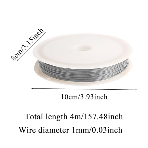 Silver Craft Wire for Jewelry Making | 100FT Non-Tarnish Aluminum Wirre for Wrapping, Weaving, Beading & Sculpting | 2mm Bendable Metal Wiire for Jewellry, Bonsai, Bike Model, | Crafft Wirre for A Silver Craft Wire for Jewelry Making | 100FT Non-Tarnish Aluminum Wirre for Wrapping, Weaving, Beading & Sculpting | 2mm Bendable Metal Wiire for Jewellry, Bonsai, Bike Model, | Crafft Wirre for A von Ziennhu