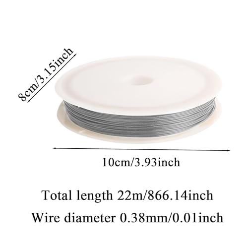 Silver Craft Wire for Jewelry Making | 100FT Non-Tarnish Aluminum Wirre for Wrapping, Weaving, Beading & Sculpting | 2mm Bendable Metal Wiire for Jewellry, Bonsai, Bike Model, | Crafft Wirre for A Silver Craft Wire for Jewelry Making | 100FT Non-Tarnish Aluminum Wirre for Wrapping, Weaving, Beading & Sculpting | 2mm Bendable Metal Wiire for Jewellry, Bonsai, Bike Model, | Crafft Wirre for A von Ziennhu