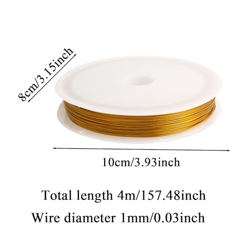 Silver Craft Wire for Jewelry Making | 100FT Non-Tarnish Aluminum Wirre for Wrapping, Weaving, Beading & Sculpting | 2mm Bendable Metal Wiire for Jewellry, Bonsai, Bike Model, | Crafft Wirre for A Silver Craft Wire for Jewelry Making | 100FT Non-Tarnish Aluminum Wirre for Wrapping, Weaving, Beading & Sculpting | 2mm Bendable Metal Wiire for Jewellry, Bonsai, Bike Model, | Crafft Wirre for A von Ziennhu
