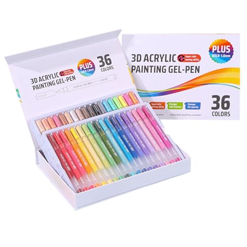 Ziennhu Acrylfarben Gelstifte,Karten Marker | 1mm Spitze 3D Glitzer Marker zum Malen und zur Entspannung für Holz, Kunst, Handwerk, Stoff, Erwachsene, Keramik, Schule, Glas und Ziennhu Acrylfarben Gelstifte,Karten Marker | 1mm Spitze 3D Glitzer Marker zum Malen und zur Entspannung für Holz, Kunst, Handwerk, Stoff, Erwachsene, Keramik, Schule, Glas und von Ziennhu