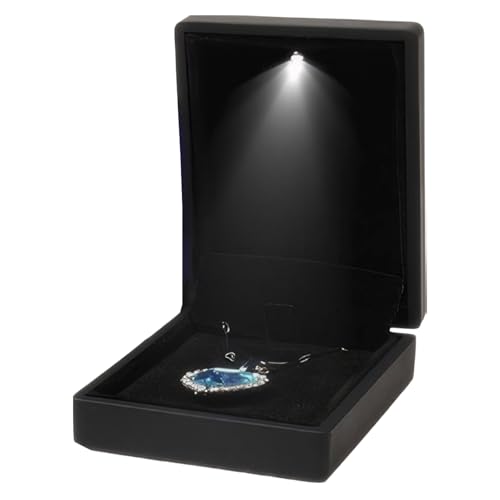 Ziennhu Ringkiste Mit Licht | Quadratische LED -Schmuckhülle Für Halskette, Ring, Anhänger | Elegante Geschenkbox Für Jubiläum, Vorschlag, Verlobung, Hochzeitszeremonie Verwendung Ziennhu Ringkiste Mit Licht | Quadratische LED -Schmuckhülle Für Halskette, Ring, Anhänger | Elegante Geschenkbox Für Jubiläum, Vorschlag, Verlobung, Hochzeitszeremonie Verwendung von Ziennhu