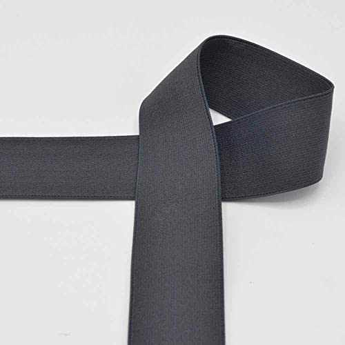 Elastic-Bund, Gummibund, Gummiband, 40 mm breit - 3 Meter, Dunkelgrau Elastic-Bund, Gummibund, Gummiband, 40 mm breit - 3 Meter, Dunkelgrau von Zierstoff einfach nähen