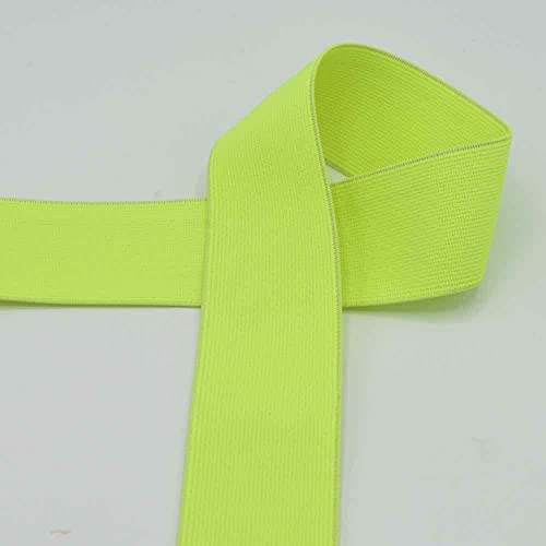 Elastic-Bund, Gummibund, Gummiband, 40 mm breit - 3 Meter, Neongelb Elastic-Bund, Gummibund, Gummiband, 40 mm breit - 3 Meter, Neongelb von Zierstoff einfach nähen