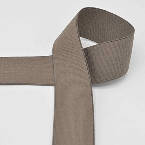 Elastic-Bund, Gummibund, Gummiband, 40 mm breit - 3 Meter, Taupe Elastic-Bund, Gummibund, Gummiband, 40 mm breit - 3 Meter, Taupe von Zierstoff einfach nähen