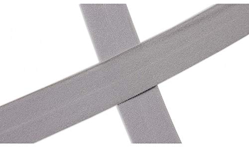 Elastisches Einfassband - unifarben - 5 Meter Länge, Hellgrau Elastisches Einfassband - unifarben - 5 Meter Länge, Hellgrau von Zierstoff einfach nähen