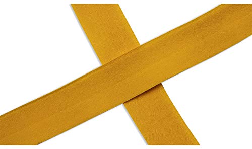 Elastisches Einfassband - unifarben - 5 Meter Länge, Maisgelb Elastisches Einfassband - unifarben - 5 Meter Länge, Maisgelb von Zierstoff einfach nähen