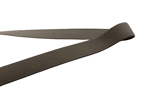 Gummiband 30 mm / 3 cm/unifarben - 3 Meter Länge - Hosengummi oder Rockgummi, Khaki von Zierstoff einfach nähen