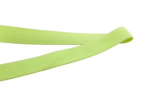 Gummiband 30 mm / 3 cm/unifarben - 3 Meter Länge - Hosengummi oder Rockgummi, Neongelb von Zierstoff einfach nähen