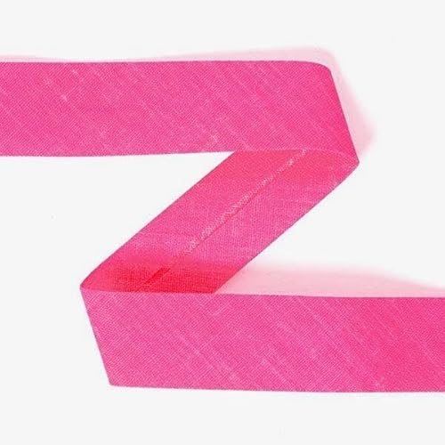 Neon Schrägband, Baumwolle, vorgefalzt, 20 mm breit - 3 Meter, Neon Pink Neon Schrägband, Baumwolle, vorgefalzt, 20 mm breit - 3 Meter, Neon Pink von Zierstoff einfach nähen