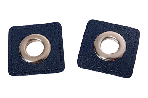 Ösen Patches für Kordeln Lederimitat, Marine Ösen Patches für Kordeln Lederimitat, Marine von Zierstoff einfach nähen