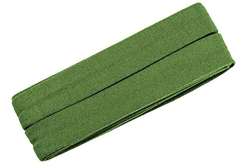 Zierstoff einfach nähen Unifarbenes Schrägband, Jersey, vorgefalzt, 20 mm breit - 2 Packungen á 3 Meter, Erbsengrün Zierstoff einfach nähen Unifarbenes Schrägband, Jersey, vorgefalzt, 20 mm breit - 2 Packungen á 3 Meter, Erbsengrün von Zierstoff einfach nähen