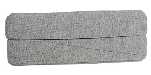 Zierstoff einfach nähen Unifarbenes Schrägband, Jersey, vorgefalzt, 20 mm breit - 2 Packungen á 3 Meter, Hellgrau Melange Zierstoff einfach nähen Unifarbenes Schrägband, Jersey, vorgefalzt, 20 mm breit - 2 Packungen á 3 Meter, Hellgrau Melange von Zierstoff einfach nähen