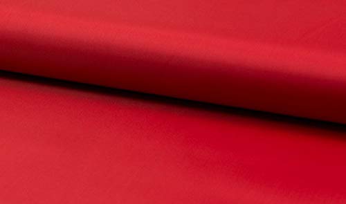 elastischer Futterstoff in unifarben Rot als Meterware zum Nähen, 50 cm von Zierstoff einfach nähen